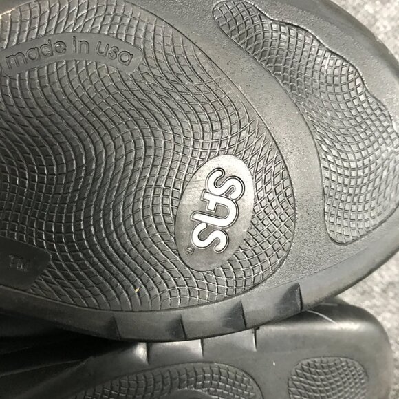 SAS Walk Easy Nero Black Leather Comfort Walking Shoes Sneakers Womens Size 12 - Picture 8 of 11